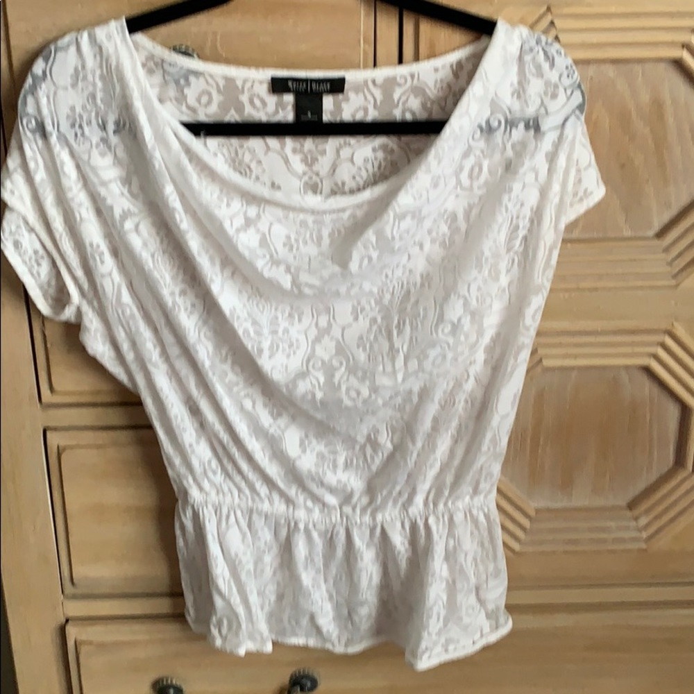 Sheer white top